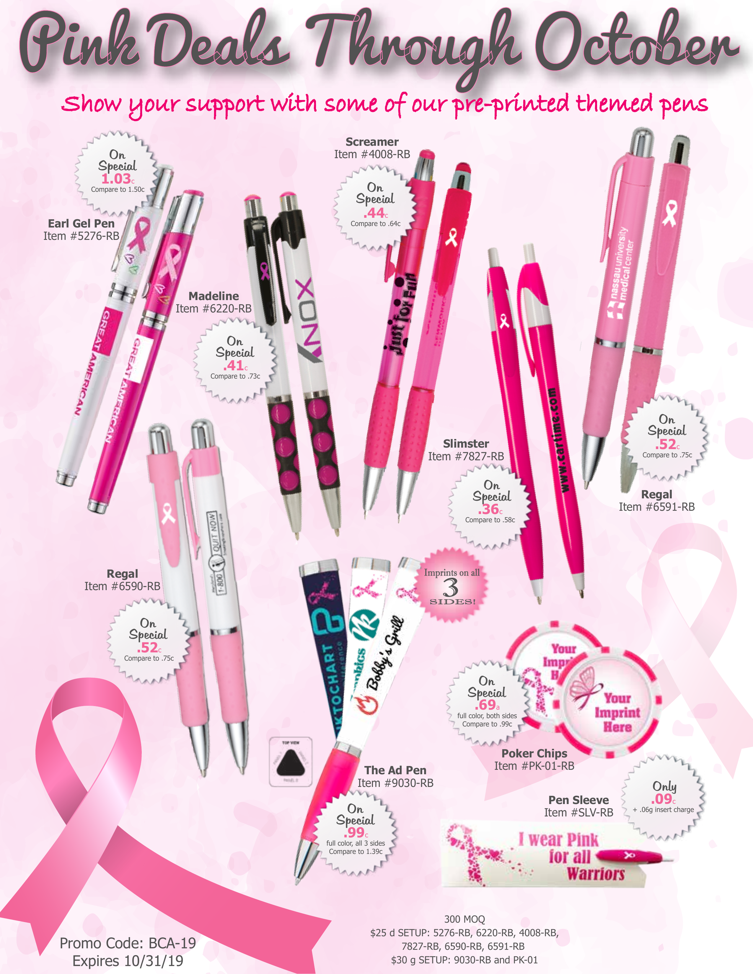 GMG Pen Breast Cancer ZOOMcatalog ZOOMcustom